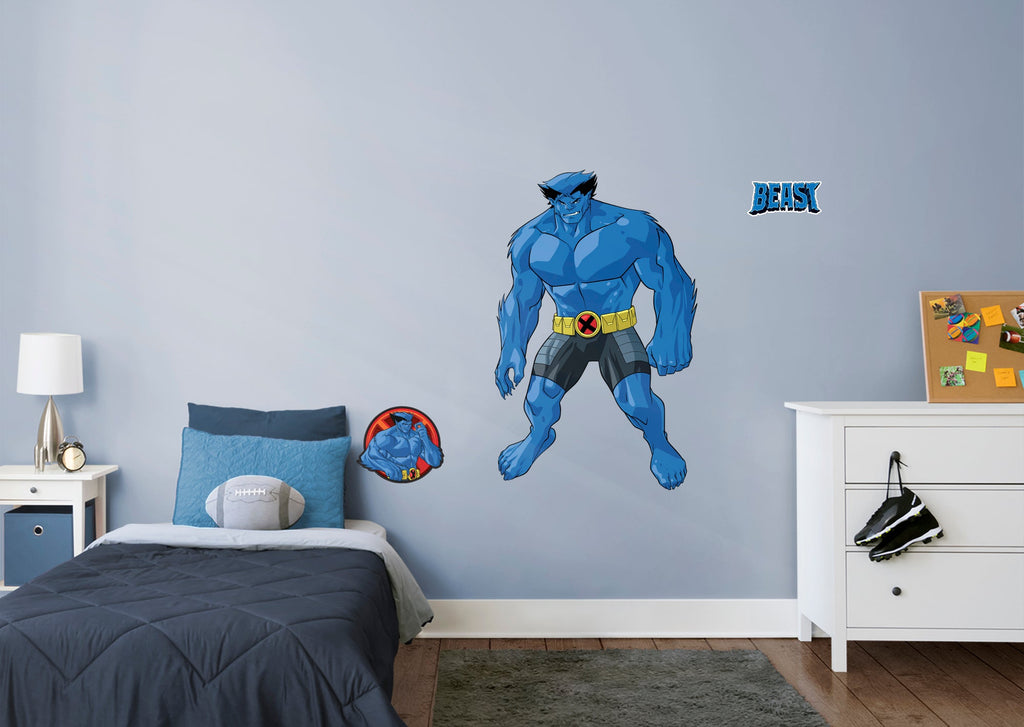 X-Men Beast RealBig  - Officially Licensed Marvel Removable Wall Decal