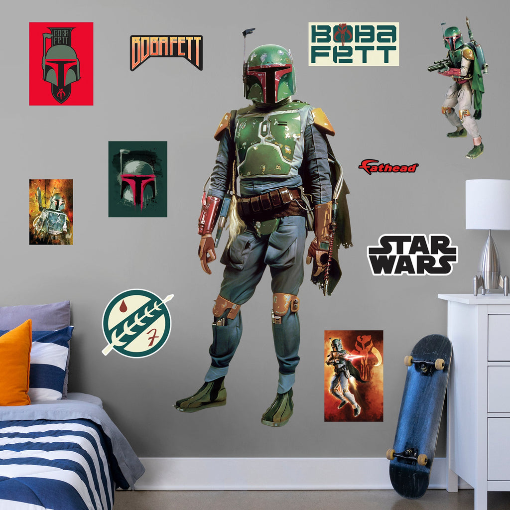 Boba Fett   - Officially Licensed Star Wars Removable Wall Decal