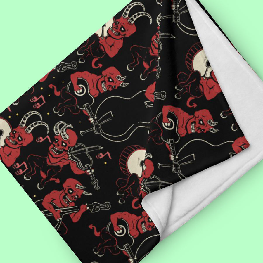 Satan's Music Throw Blanket