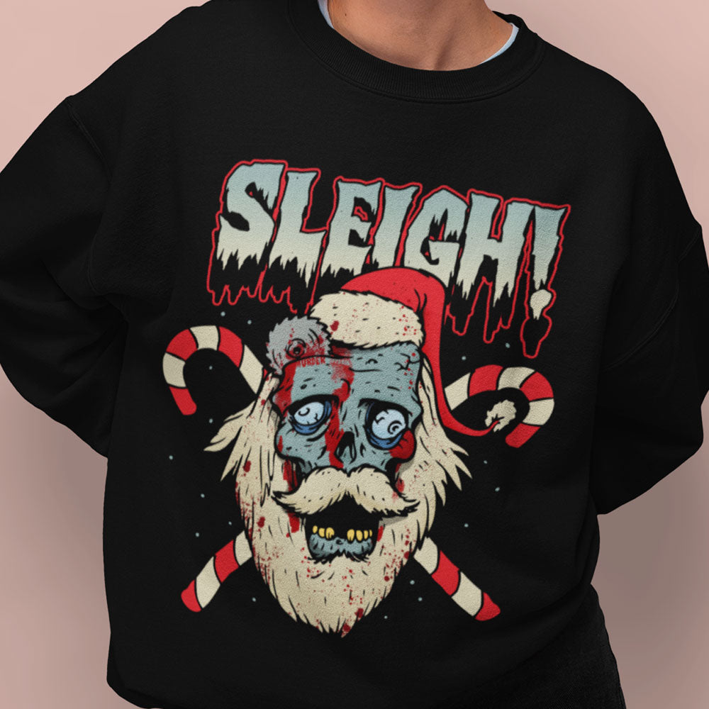 Zombie Santa Sleigh Sweatshirt