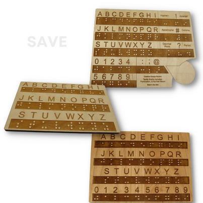 Tactile Braille Learning and Teaching board Gift Set