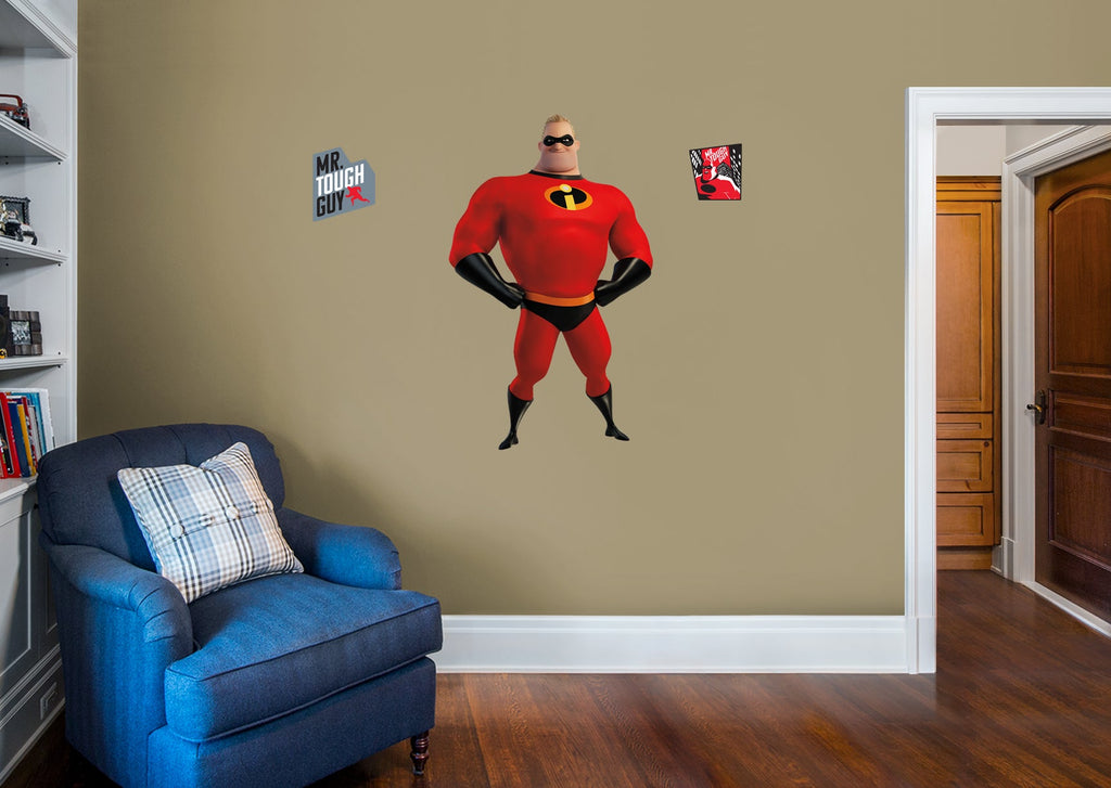 Incredibles 2: Mr. Incredible RealBig        - Officially Licensed Disney Removable     Adhesive Decal