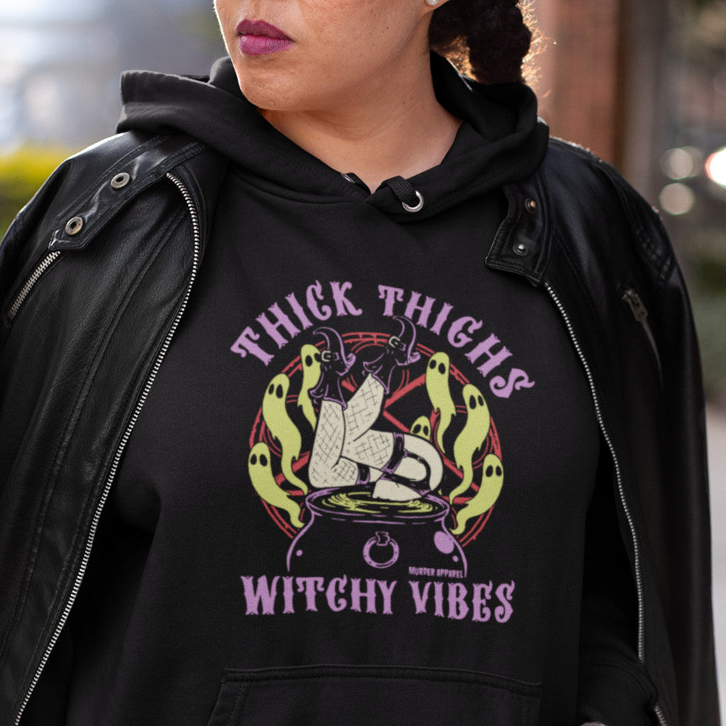 Thick Thighs Witchy Vibes Hoodie