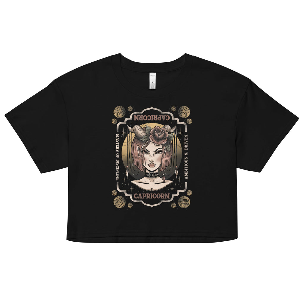 Capricorn Zodiac Crop Top