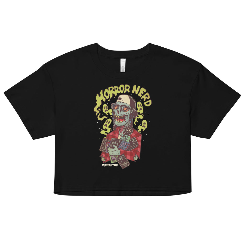 Retro Horror Nerd Crop Top