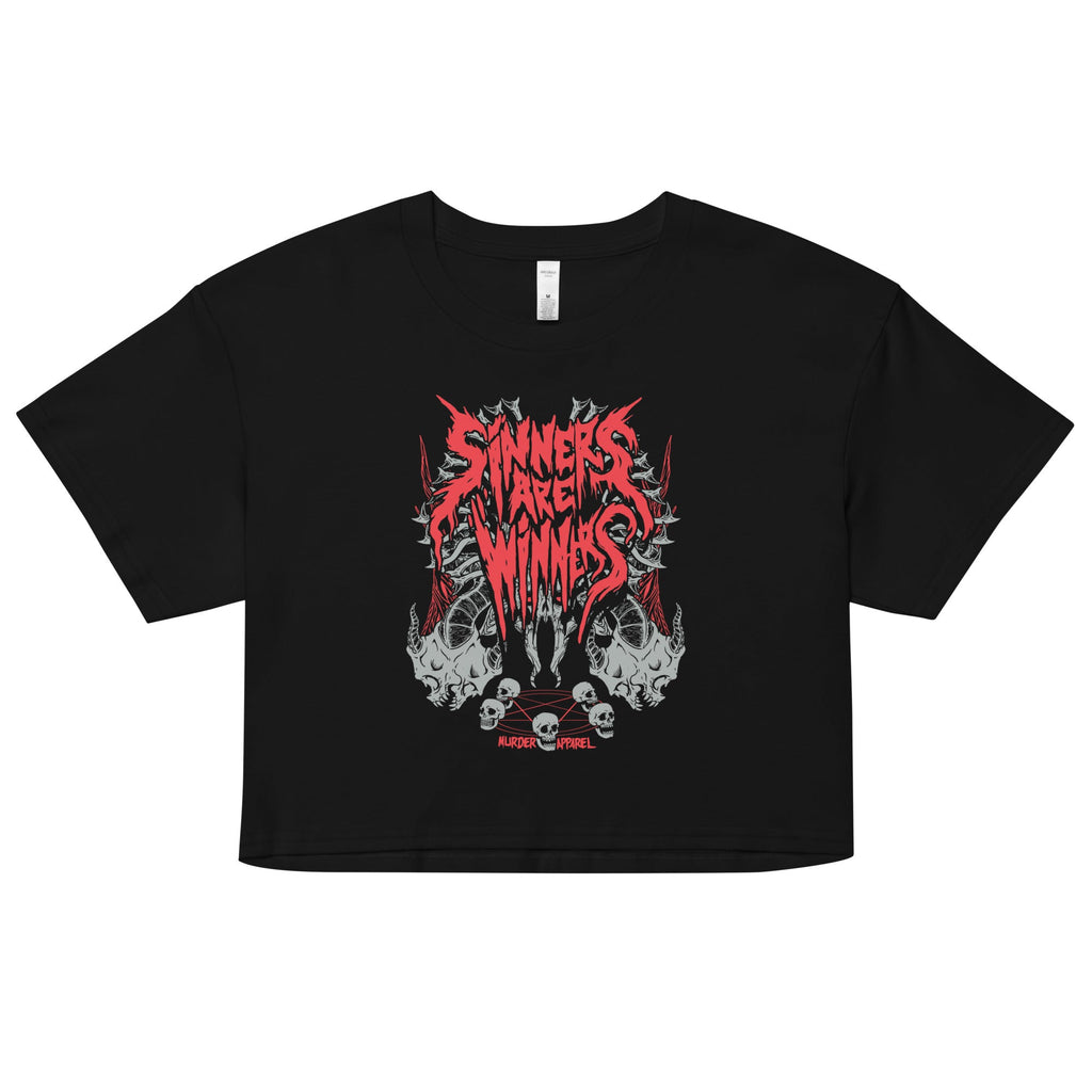 Sinners Are Winners Crop Top