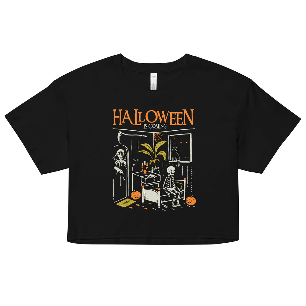 Halloween Is Coming Crop Top