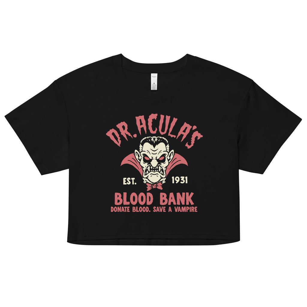 Dr. Acula's Blood Bank Crop Top