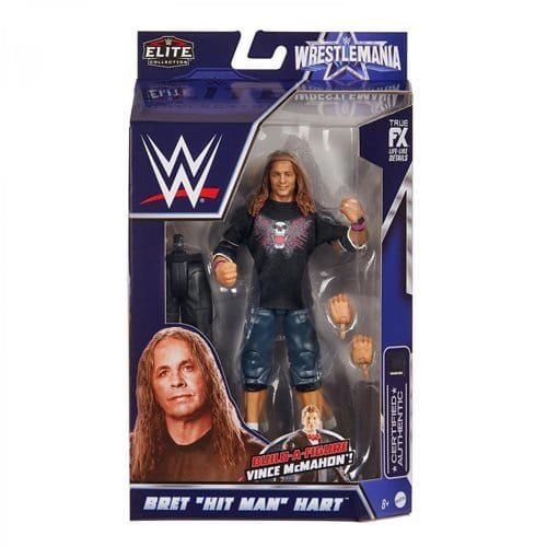 WWE WrestleMania 2022 Elite Bret Hitman Hart Action Figure