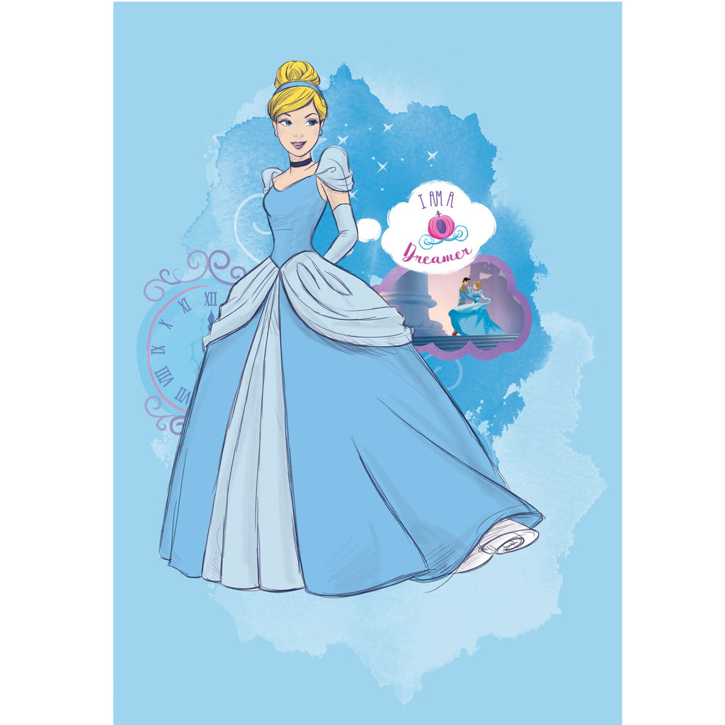 Cinderella:  Dreamer Mural        - Officially Licensed Disney Removable Wall   Adhesive Decal