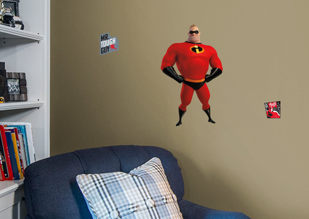 Incredibles 2: Mr. Incredible RealBig        - Officially Licensed Disney Removable     Adhesive Decal